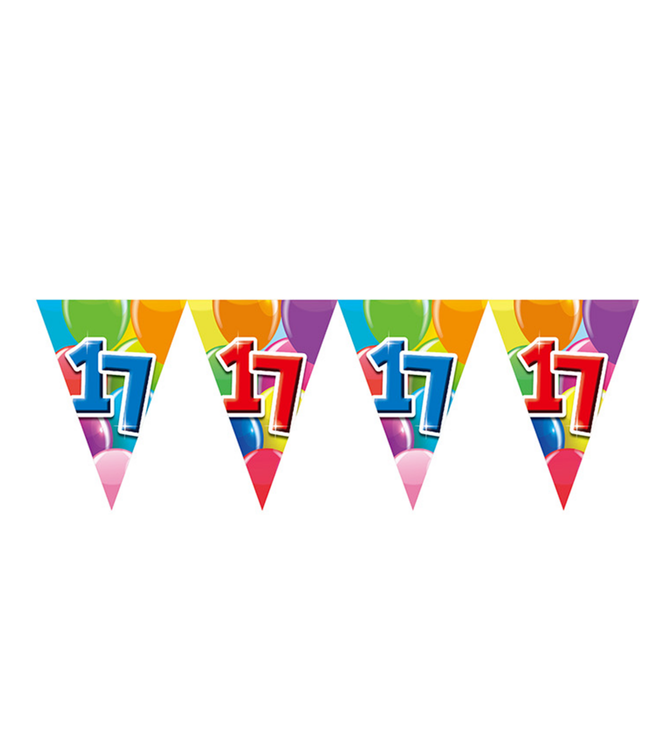 Vlaggenlijn "17" feest | 10 meter