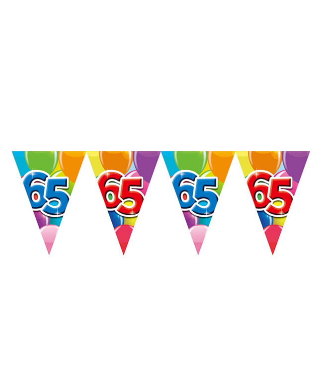 Vlaggenlijn "65" feest | 10 meter