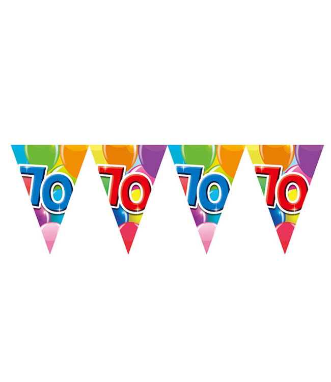Vlaggenlijn "70" feest | 10 meter