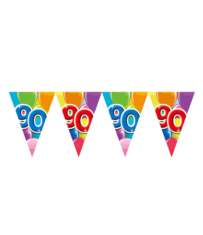 Vlaggenlijn "90" feest | 10 meter