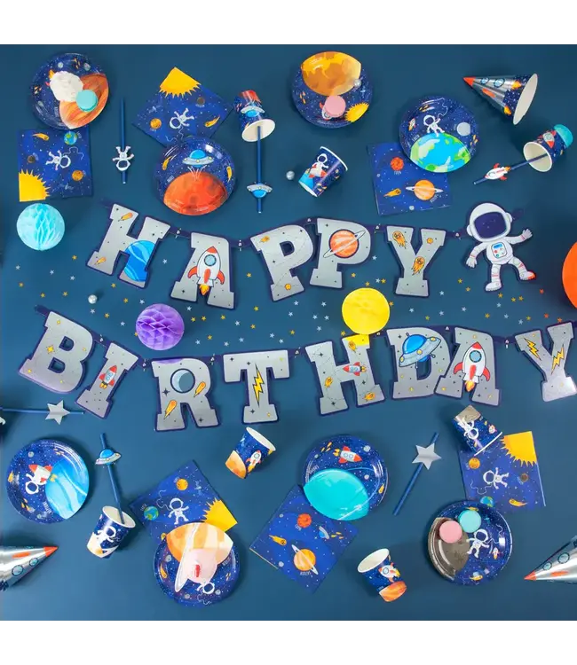 Bordjes ruimte planeten | 8 stuks