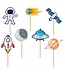 Taarttoppers ruimte | 7 stuks