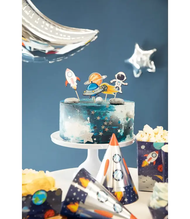 Taarttoppers ruimte | 7 stuks
