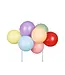 PartyDeco Ballonnen taarttopper regenboog |29 cm