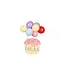 Ballonnen taarttopper regenboog |29 cm