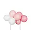 PartyDeco Ballon taarttopper roze | 29 cm