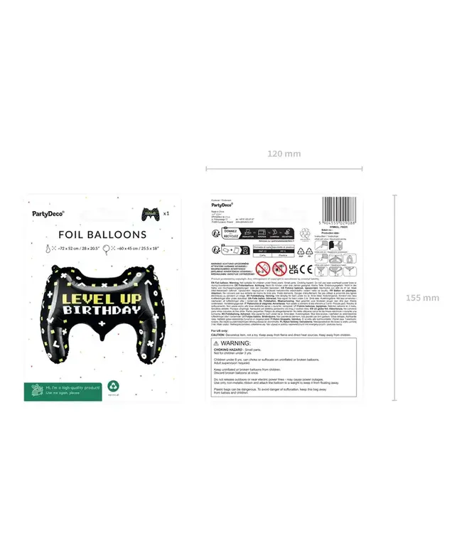 Folieballon game controller | 75x52cm