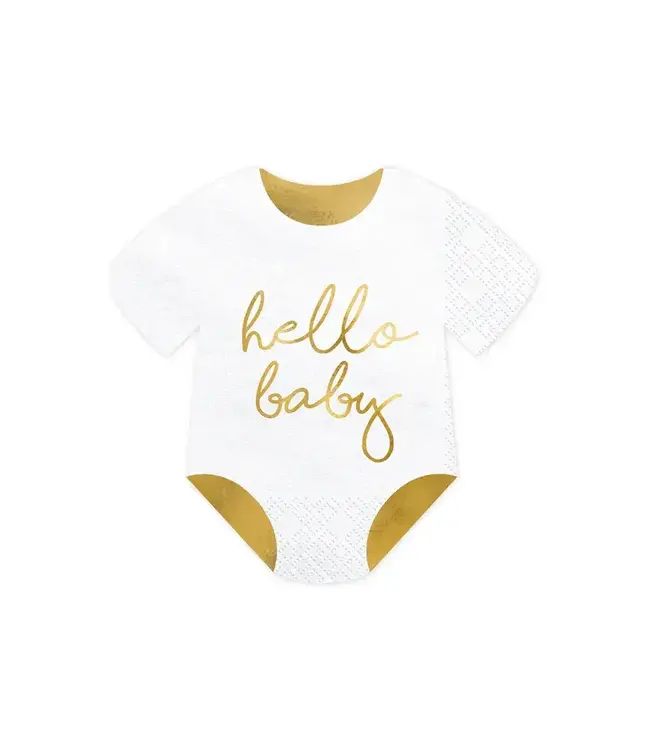 Servetten rompertje Hello Baby | 20 stuks