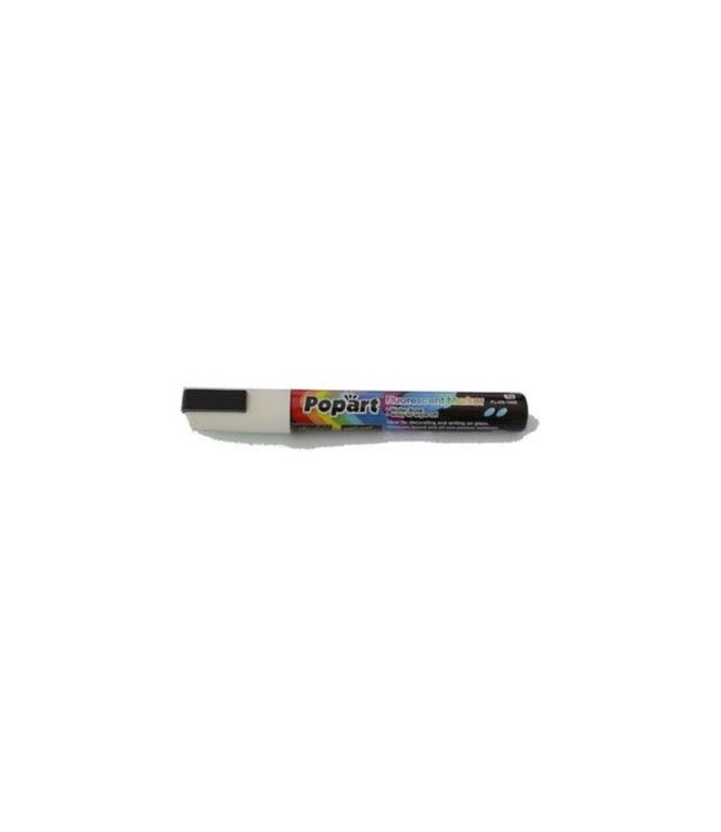 Popart Krijtstift wit | Ronde punt 5mm