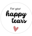 Stickers Happy Tears | Rosegoud | Zakje 20 stuks
