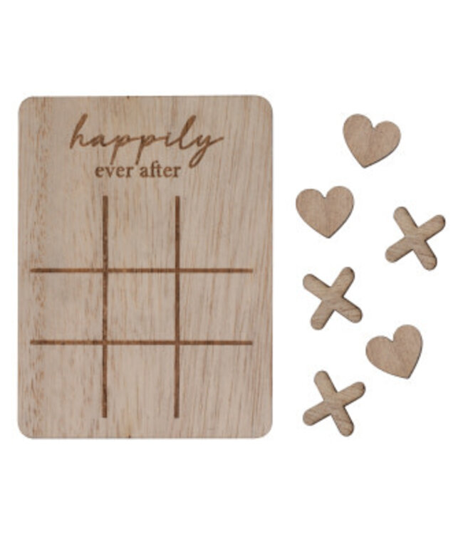 Mini spelletje Boter kaas en eieren | Hout | 5 stuks