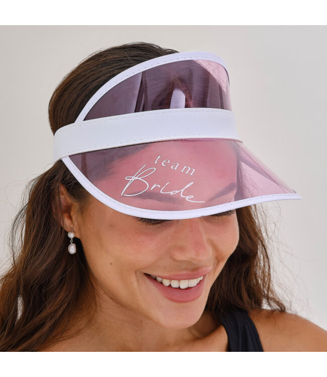 Zonneklep team bride | roze