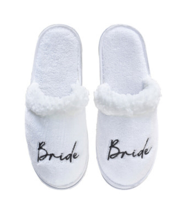 Ginger Ray Slippers bride Wit | maat 36-39