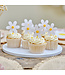 Ginger Ray Cupcaketopper madeliefje | 12 stuks