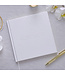 Gastenboek | wit met gouden papierranden