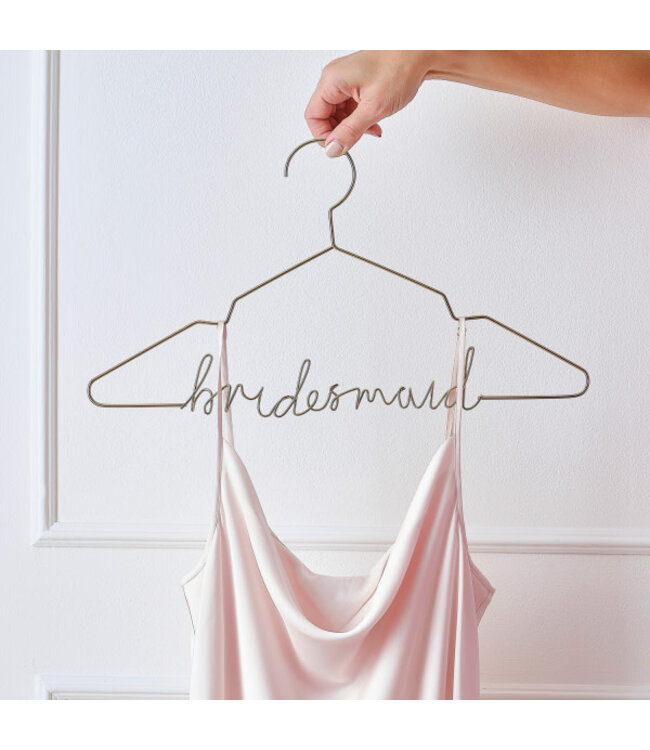 OUTLET Kledinghanger bridesmaid | lichtgoud