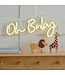 Ginger Ray Neon bord 'Oh baby' | 17 x 34 cm