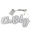 Neon bord 'Oh baby' | 17 x 34 cm