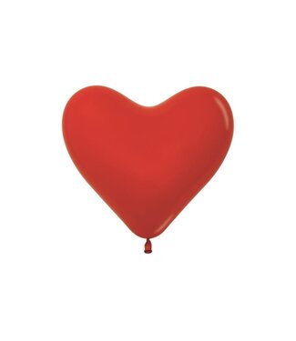 Sempertex Hartballonnen rood | 12" = 30 cm | 5 stuks