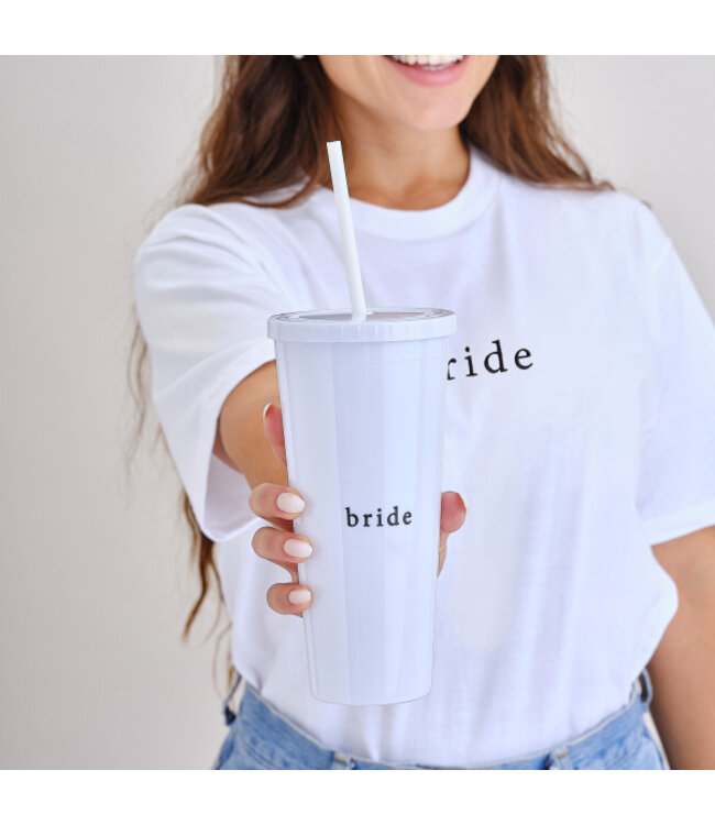 Bride herbruikbare beker met rietje