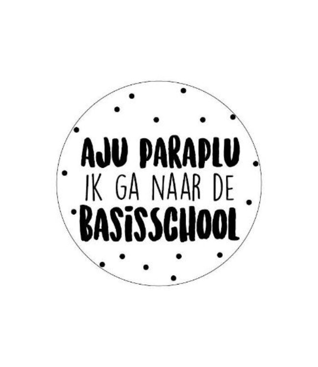 KP KP stickers | Aju paraplu ik ga naar de basisschool | 20 stickers