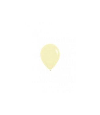 Sempertex Ballonnen pastel matte yellow | MINI 12cm = 5" | 10 stuks