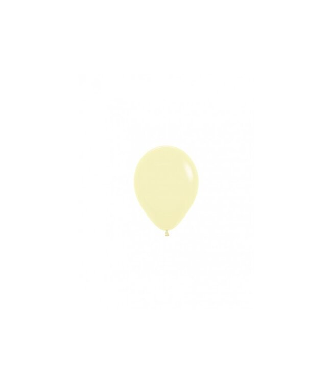 Sempertex Ballonnen pastel matte yellow | MINI 12cm = 5" | 10 stuks