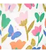 OUTLET Cadeautasje bloemen | Gouden glitters / wit | 26 x 32 x 12
