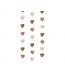 Slinger hartjes | Roze - Rosegoud | 4,50 meter