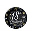 Papieren bordjes | 18th birthday | 18cm | 6 stuks