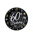 Papieren bordjes | 60th Birthday | 18cm | 6 stuks
