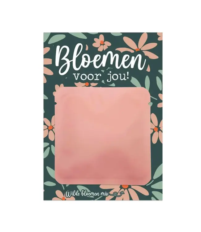 Bloemenkaart | Bloemen voor jou | Wilde bloemen mix