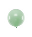 PartyDeco Reuzeballon | pastel pistache - 60 centimeter