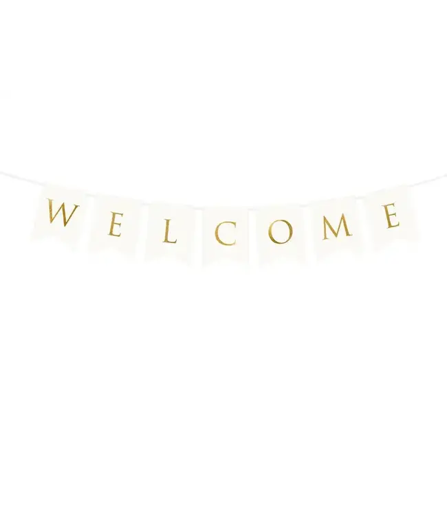 Slinger Welcome | Goud | 15 x 95 cm