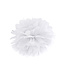Pompom wit - 35 cm