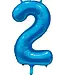 Cijferballon 2 | Blauw | 86 cm