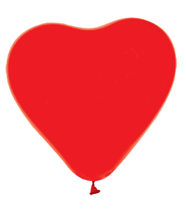 Globos Hartballonnen rood | 6 stuks
