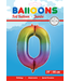Globos Cijferballon 0 | Regenboog | 86 cm