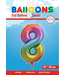 OUTLET Cijferballon 8 | Regenboog | 86 cm