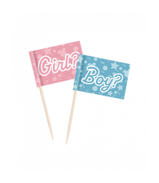 Prikkers gender reveal | Girl? Boy? | 50 stuks