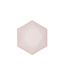 Amscan Hexagon bakjes | 6 stuks | roze