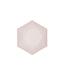 Hexagon bakjes | 6 stuks | roze