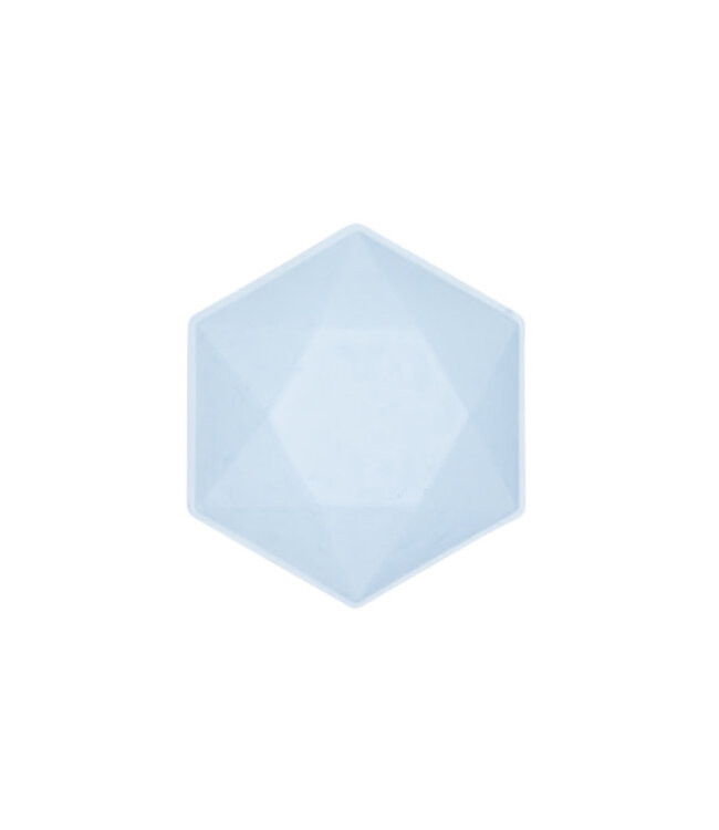 Hexagon bakjes | 6 stuks | blauw