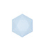 Amscan Hexagon bakjes | 6 stuks | blauw