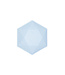 Hexagon bakjes | 6 stuks | blauw
