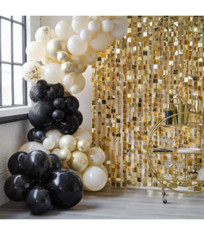 Ginger Ray Ballonnenboog | Zwart, Cream, Nude en Champagne chrome