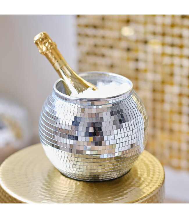 SUPER OUTLET Ijsbak zilveren discobal | 22 cm