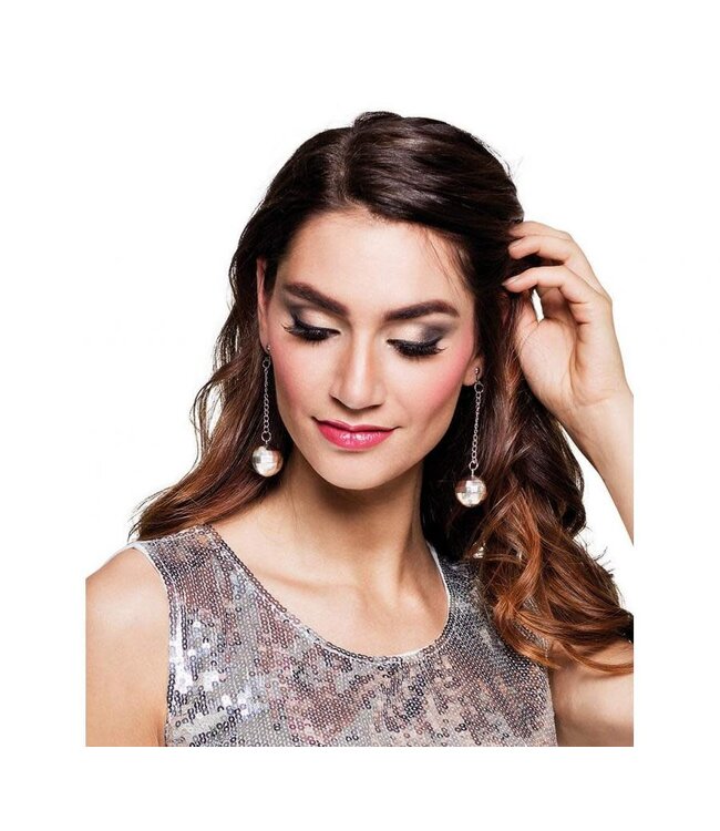 Discobal oorbellen | 8,5 cm