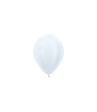 Sempertex Ballonnen Pearl White MINI | 5" = 12 cm| 50 stuks