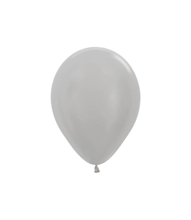 Sempertex Ballonnen Pearl Silver | 12" = 30 cm | 50 stuks